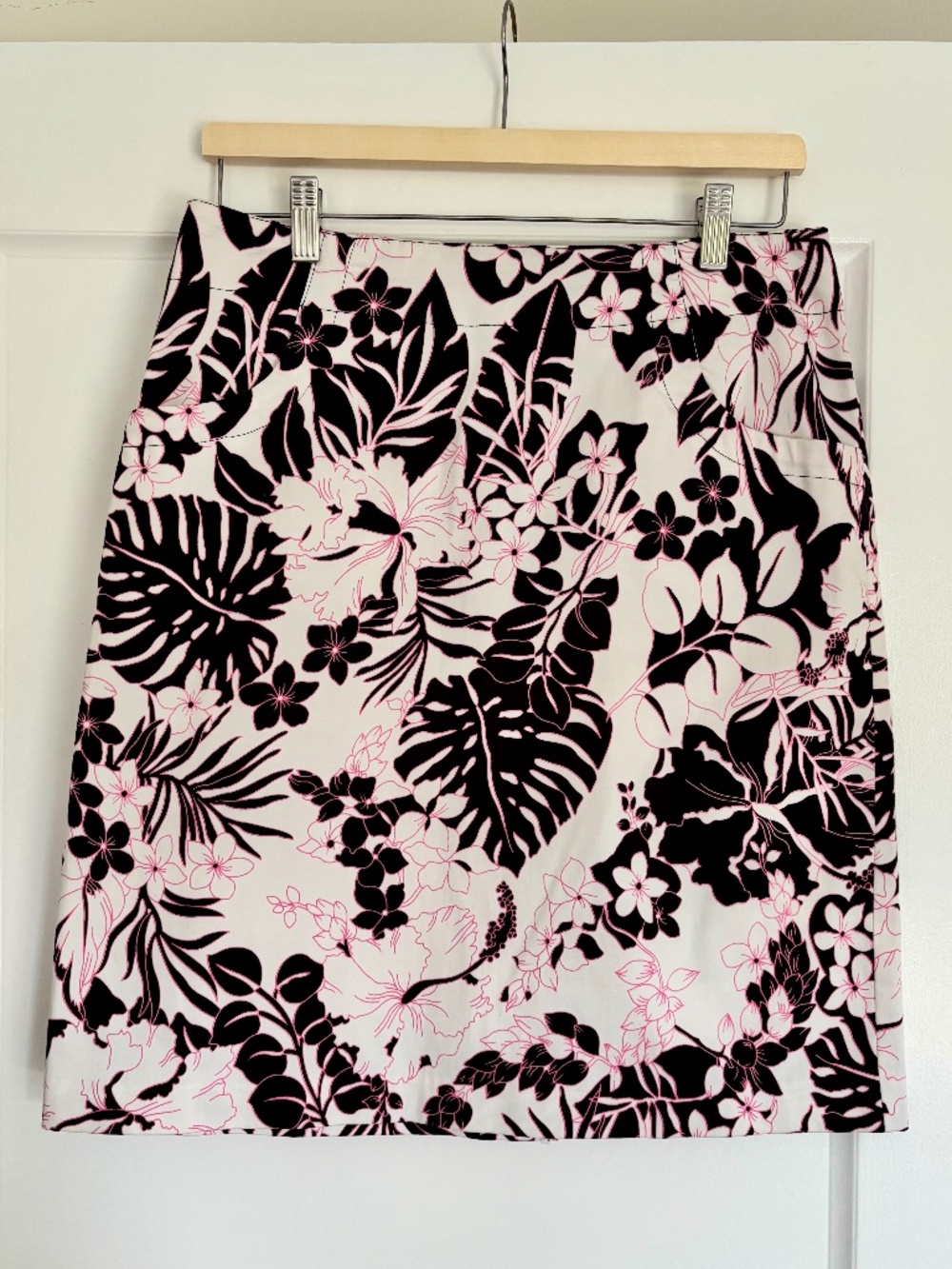 TRIBU Cotton Tropical Floral Print Above Knee Skirt Women’s Size 8